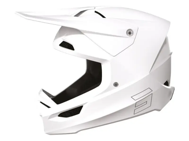 Shot Race Gear "Race" Fullface Helm - White Gloss
