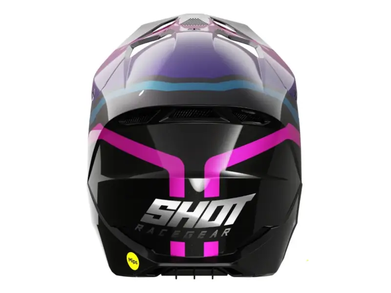 Shot Race Gear "Race Sky" Fullface Helm - Purple Chrome