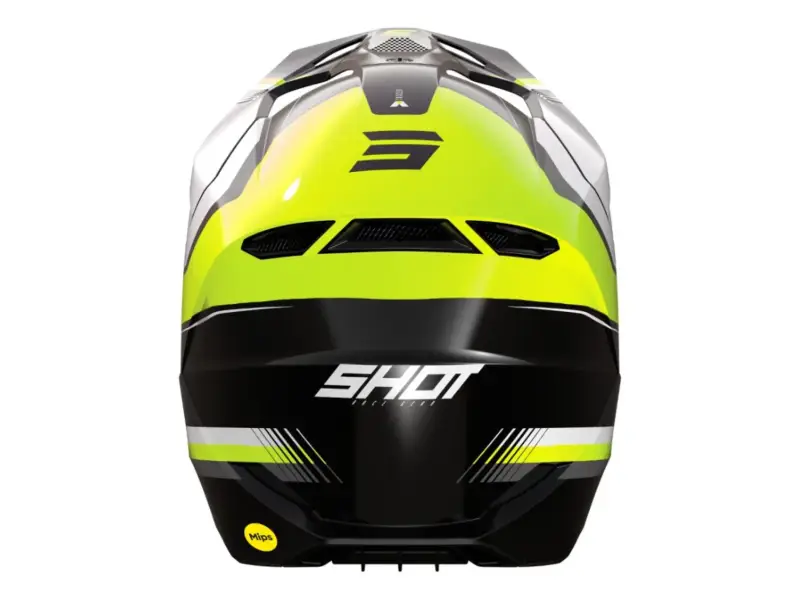 Shot Race Gear "Race Tracer" Fullface Helm - Neon Yellow