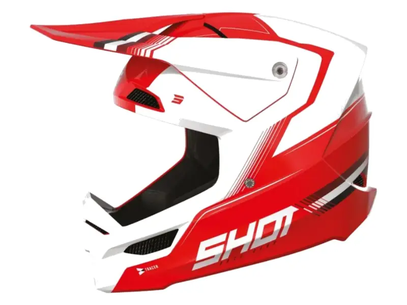 Shot Race Gear "Race Tracer" Fullface Helm - Red Glossy