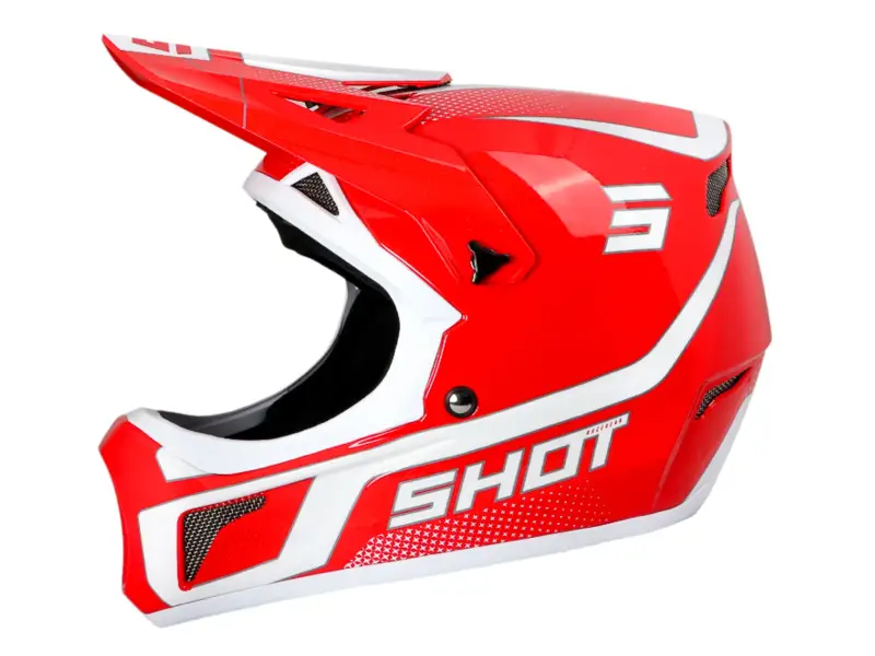 Shot Race Gear "Rogue Armada" Fullface Helm - Red Pearly