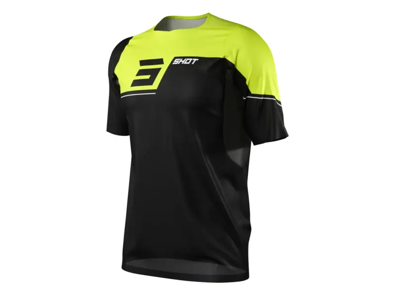 Shot Race Gear "Rogue Revolt" T-Shirt - Black/Neon Yellow
