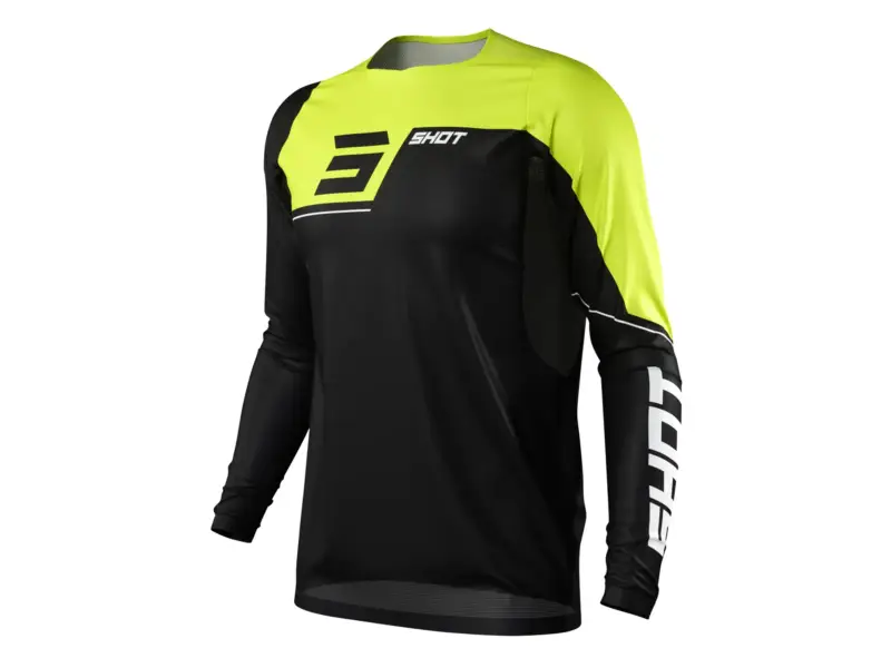 Shot Race Gear "Rogue Revolt" Trikot - Black/Neon Yellow