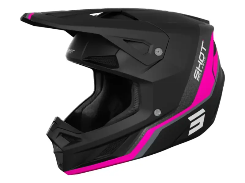 Shot Race Gear "Speed Atomic" Fullface Helm - Pink Matt