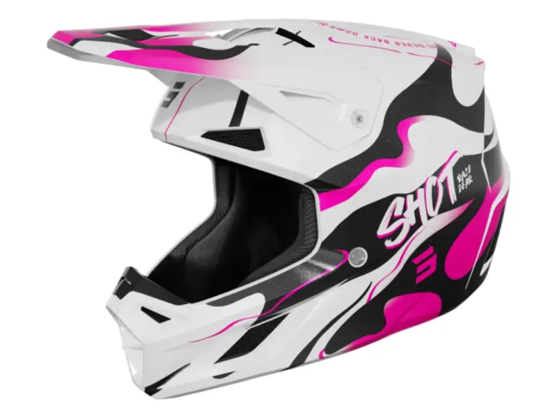 Shot Race Gear "Speed Beast" Fullface Helm - Pink Pearly