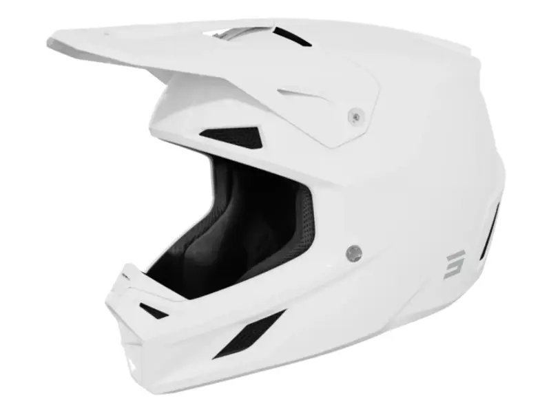 Shot Race Gear "Speed Solid" Fullface Helm - White Glossy