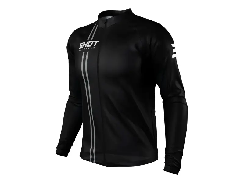 Shot Race Gear "Unlimited Zip" Longsleeve Jersey - Black