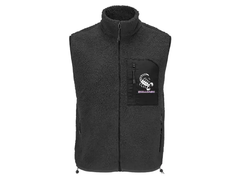 Skilldash "Worth The Trouble Fleece" Vest - Black