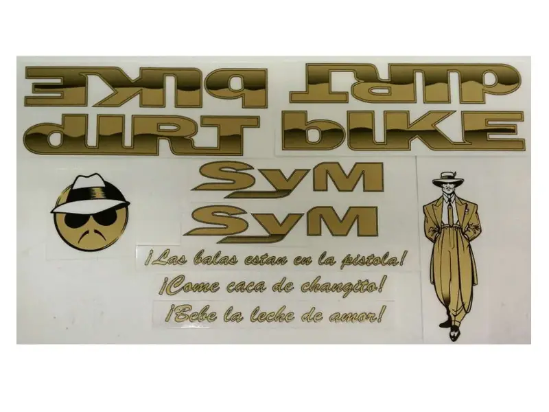 S&M Bikes "Dirt Bike Lowrider" Stickerset