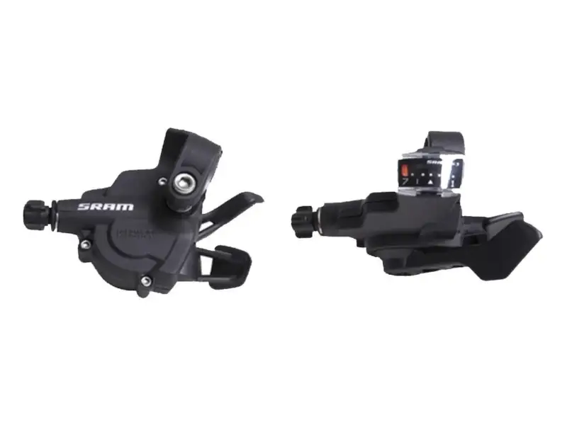 SRAM "X.3" MTB Schalthebel Set - links 3-fach / rechts 7-fach