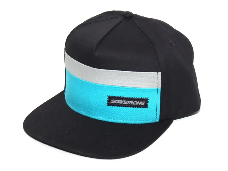 Stay Strong "Block Snapback" Cap - Black/Teal