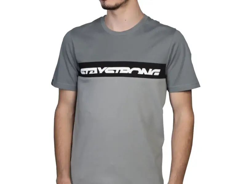 Stay Strong "Cut Off" T-Shirt - Grey