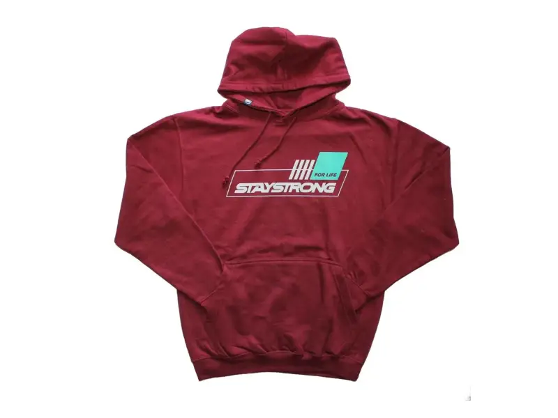 Stay Strong "For Life" Hoody - Burgundy