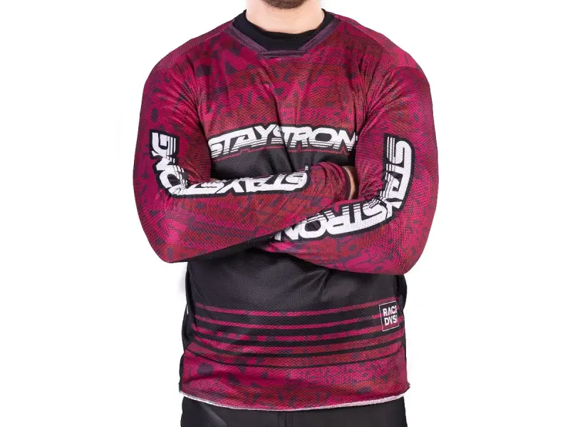 Stay Strong "Mash Up Jersey" Longsleeve - Red