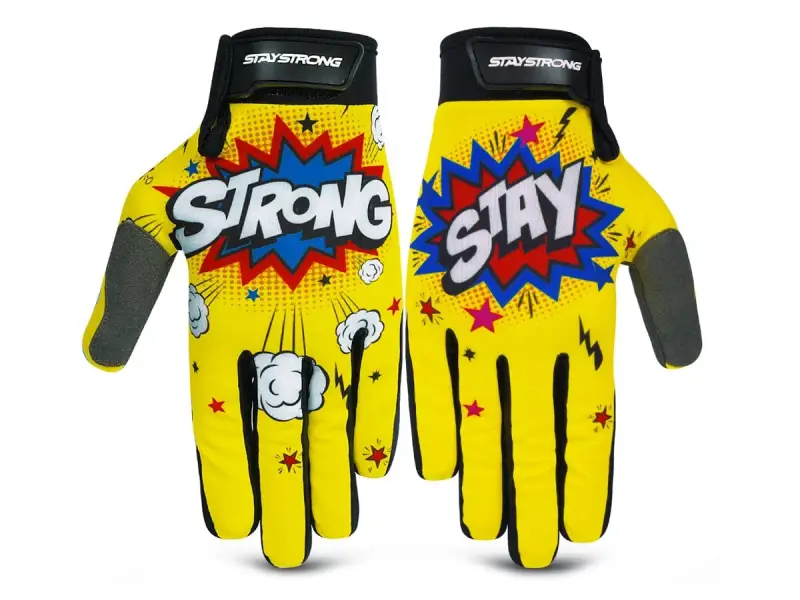 Stay Strong "Pow" Gloves - Yellow