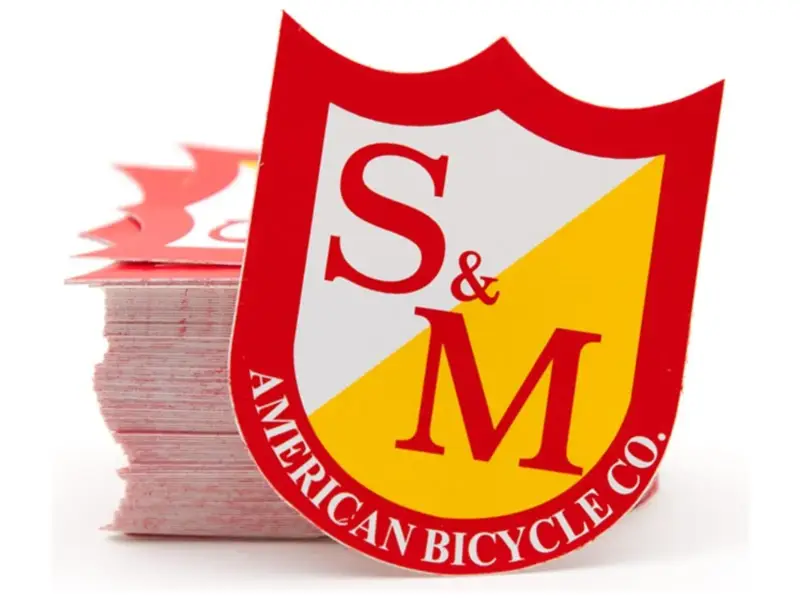 S&M Bikes "Medium Shield" Sticker 100 Pack