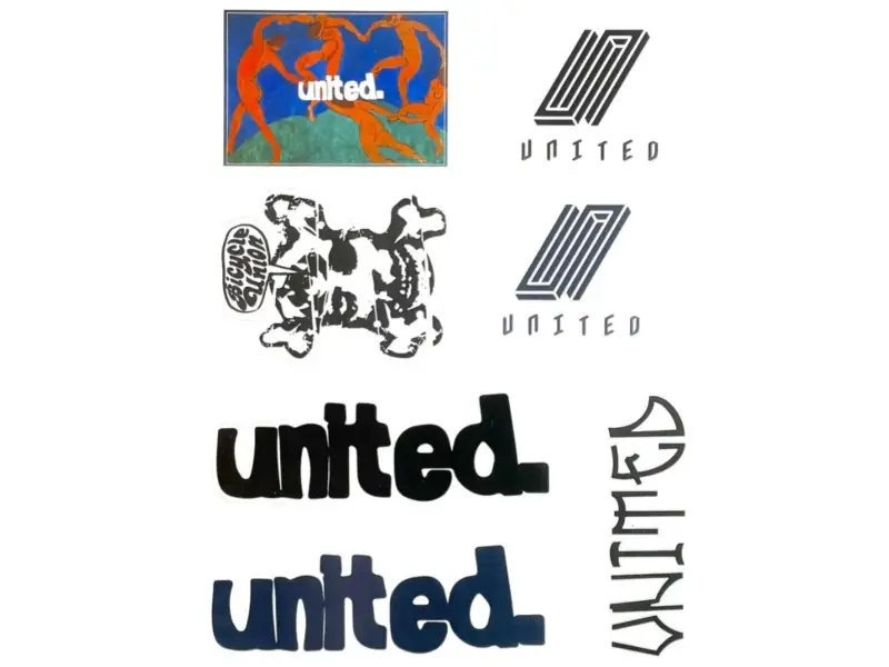 United Bikes "Coastin" Sticker Sheet