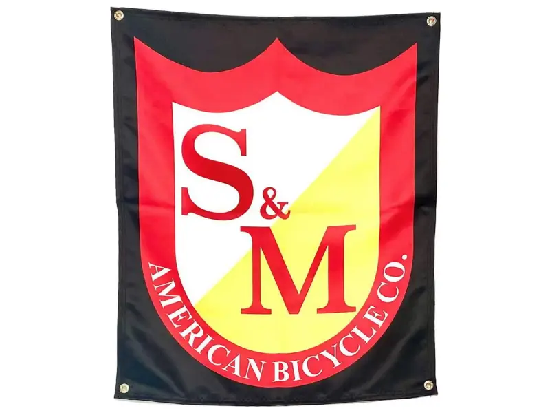 S&M Bikes "Shield" Fabric Banner