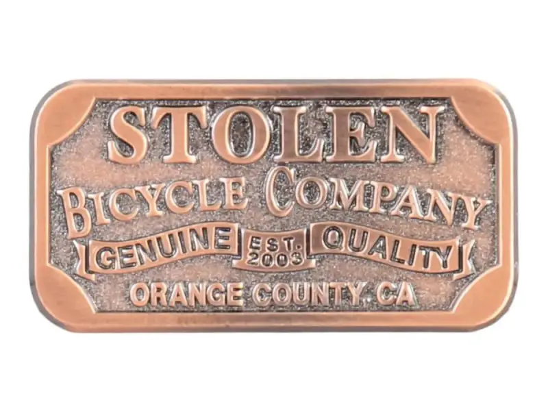 Stolen BMX "Small Crest Flat" Oberrohr Badge
