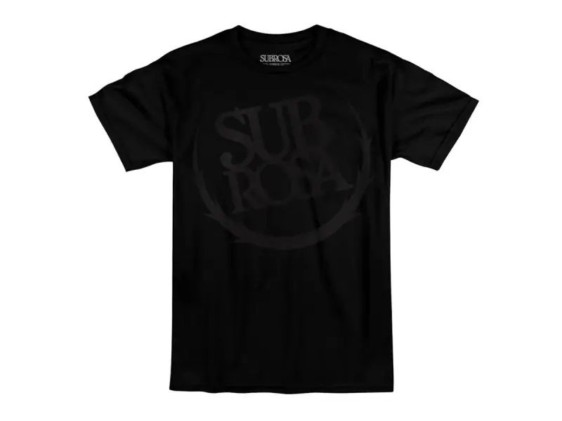 Subrosa Bikes "Big Crest" T-Shirt - Black/Black