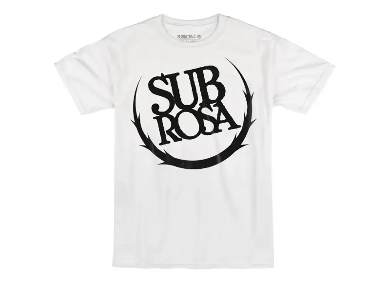 Subrosa Bikes "Big Crest" T-Shirt - White/Black