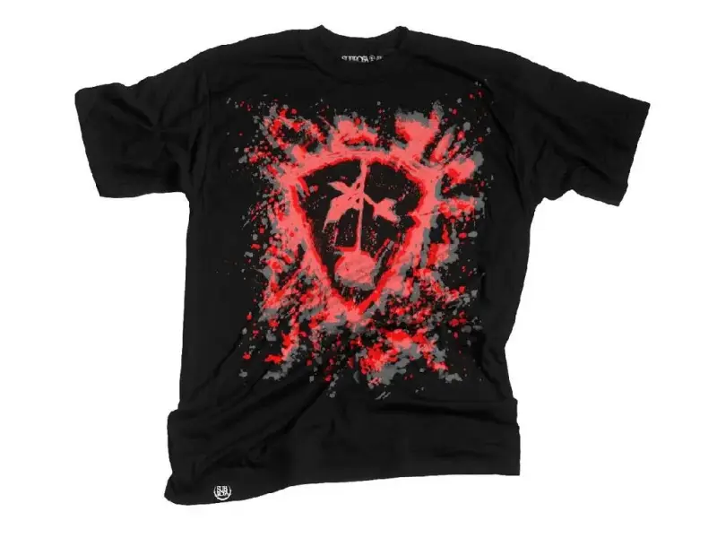Subrosa Bikes "Bleached" T-Shirt - Black/Red