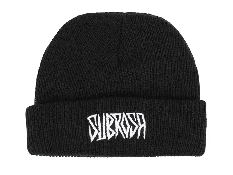 Subrosa Bikes "Carved" Beanie Mütze - Black/White