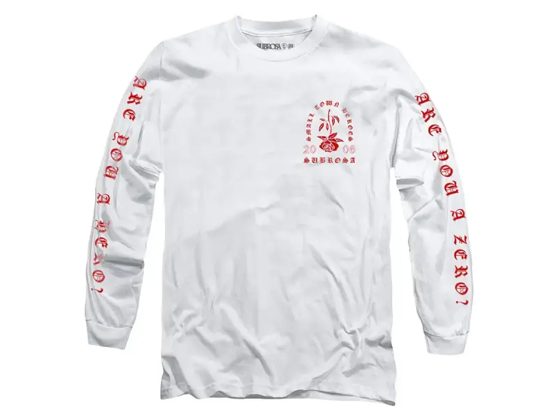 Subrosa Bikes "Heroes" Longsleeve - White