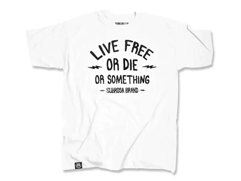 Subrosa Bikes "Live Free" T-Shirt - White