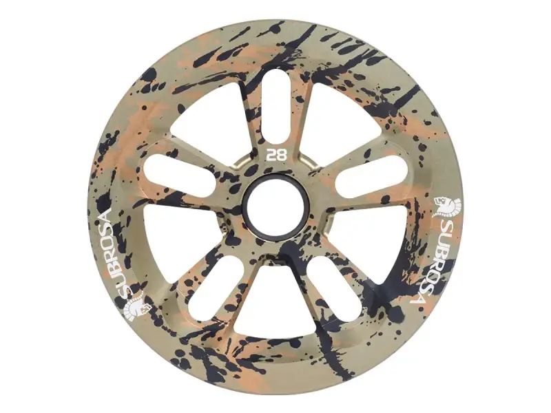 Subrosa Bikes "Magnum Bash 25T" Sprocket - Matte Camo Splatter