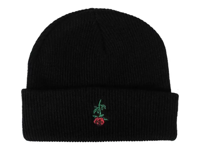 Subrosa Bikes "Rose Embroidered" Beanie - Black