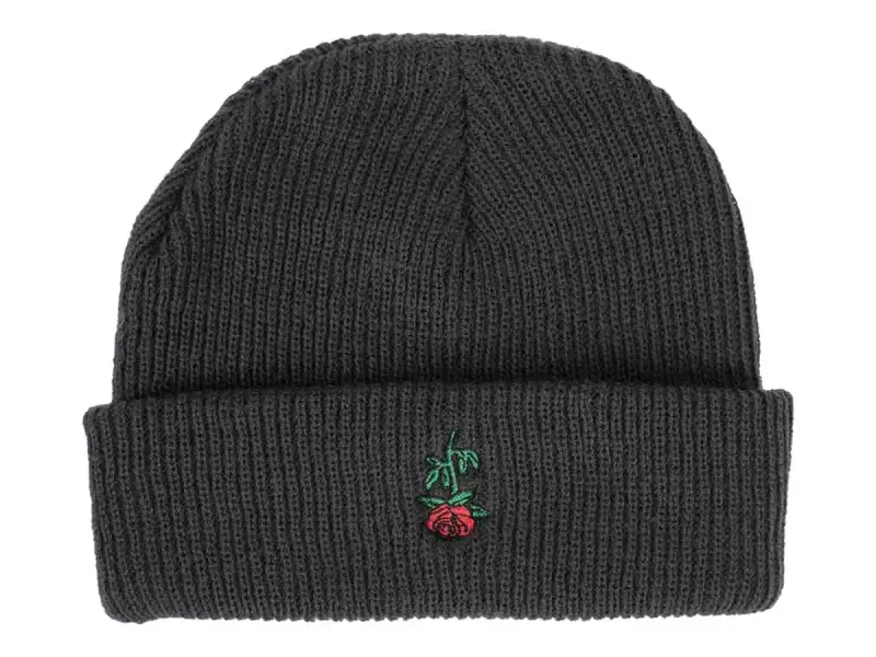 Subrosa Bikes "Rose Embroidered" Beanie Mütze - Grey