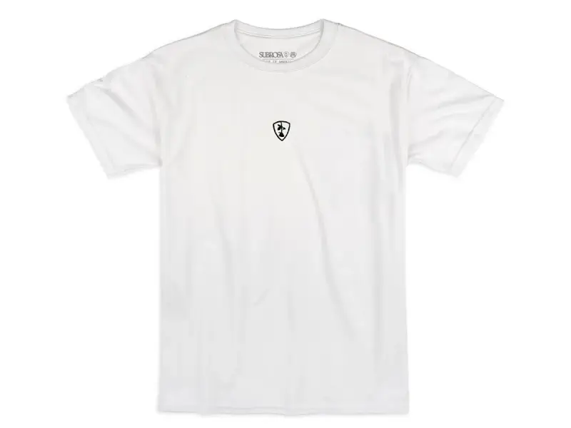 Subrosa Bikes "Shield Embroidered" T-Shirt - White