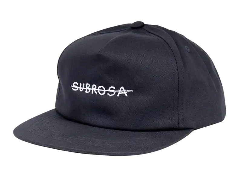 Subrosa Bikes "Crossed Snapback" Cap - Black/White
