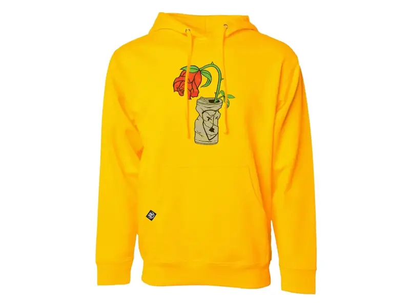 Subrosa Bikes "Trashed Can" Hooded Pullover - Gold Yellow