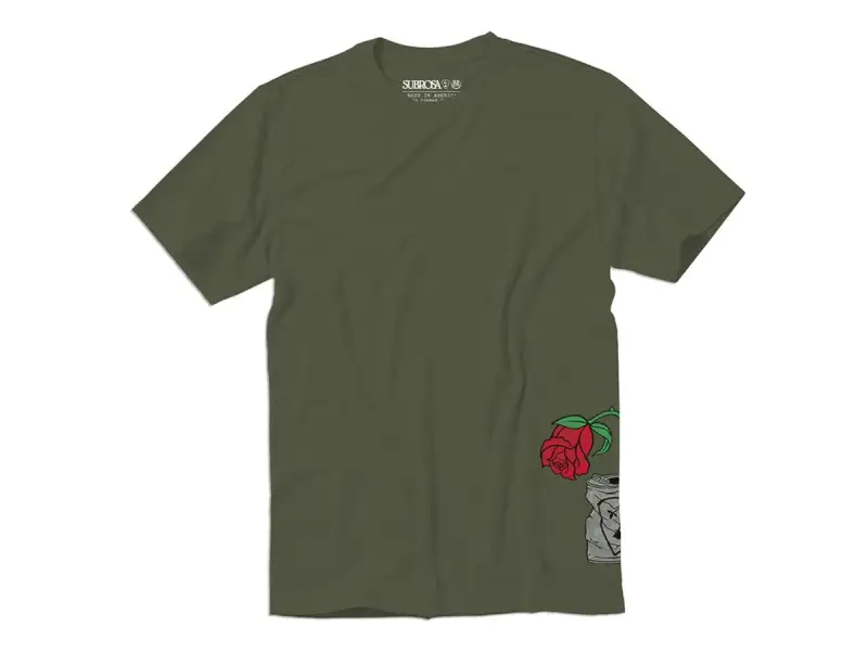 Subrosa Bikes "Trashed Can" T-Shirt - Army Green