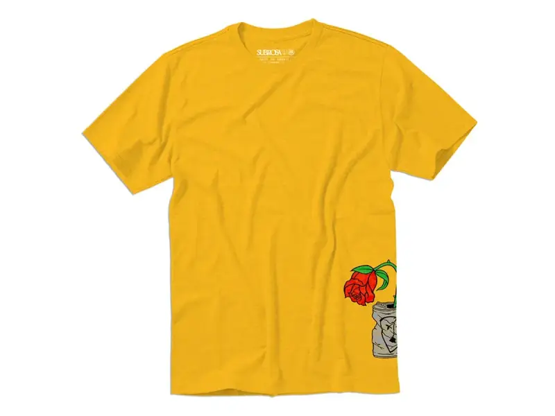 Subrosa Bikes "Trashed Can" T-Shirt - Gold Yellow