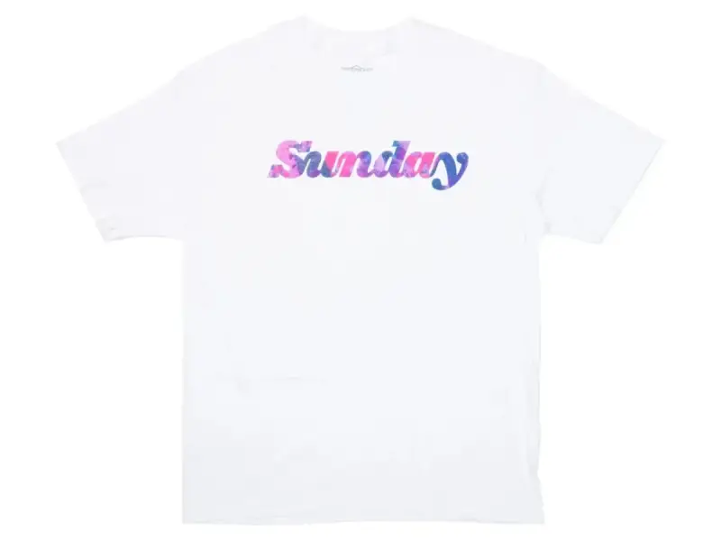 Sunday Bikes "Classy" T-Shirt - White/Galaxy