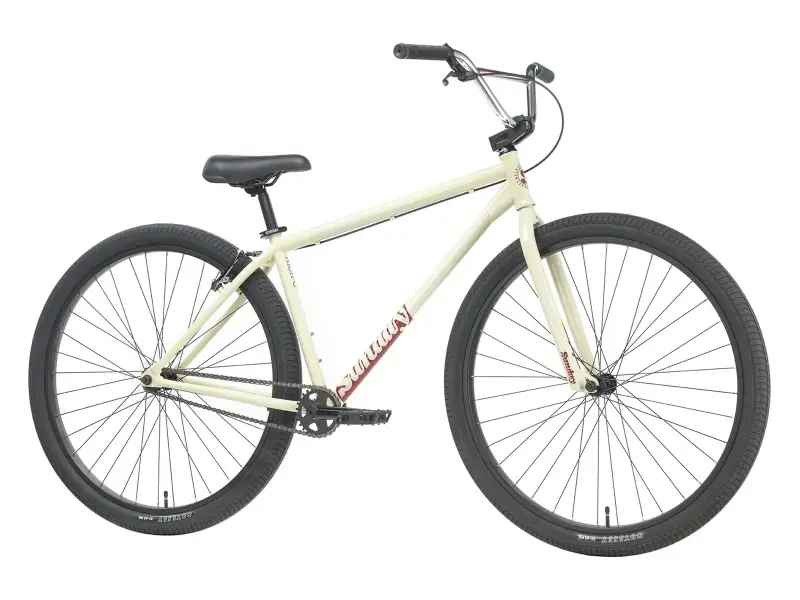 Sunday Bikes "High-C 29" 2027 BMX Cruiser Rad - Gloss Classic White - 29 Zoll