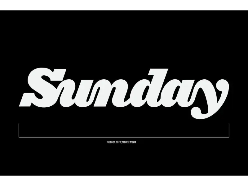 Sunday Bikes "Ramp" Sticker