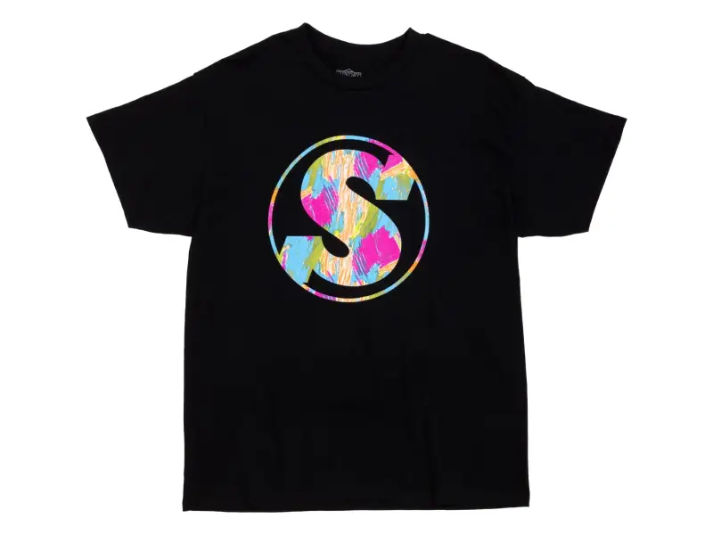 Sunday Bikes "Scribble Badge" T-Shirt - Black