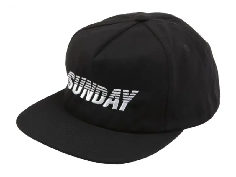 Sunday Bikes X SHREDD "5-Panel Snapback" Kappe - Black