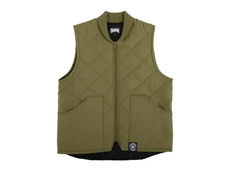 Support Quilt Vest Work Top - Army Green