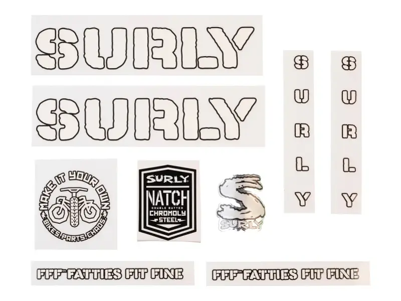 Surly "Overspray" Rahmenaufkleber Set