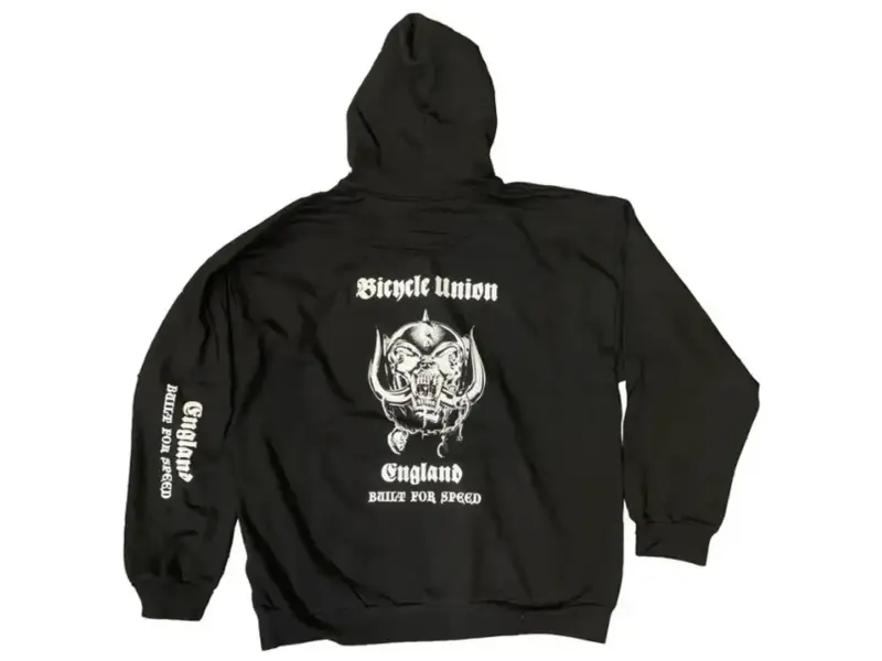 Bicycle Union "Built For Speed" Hooded Pullover - Black