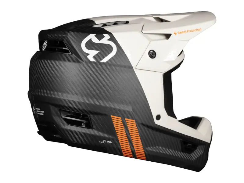Sweet Protection "Fixer Carbon 2Vi Mips" Fullface Helm - Bronco White Carbon