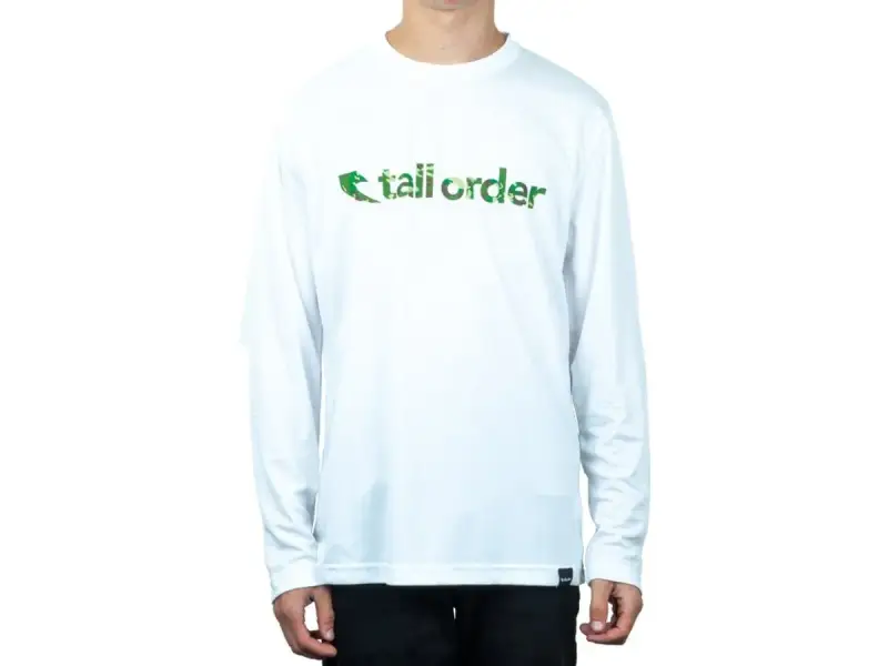 Tall Order "Font Breath-Tech" Longsleeve - White