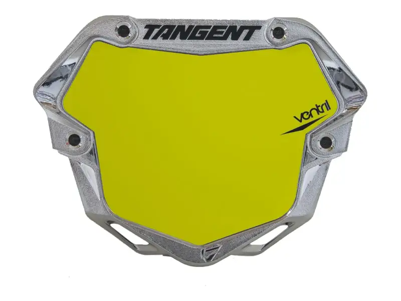 Tangent "Ventril 3D Chrome" BMX Race Nummernschild