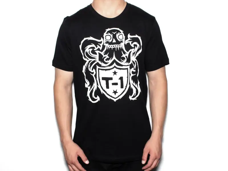 Terrible One "Crest" T-Shirt - Black/White