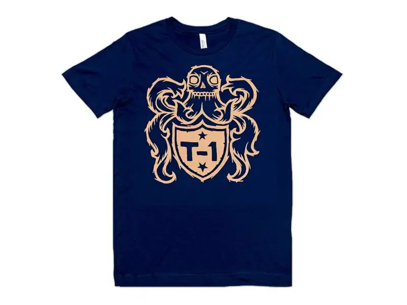 Terrible One "Crest" T-Shirt - Dark Blue